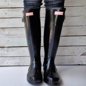 Hunters Original Tall Gloss Rain Boots